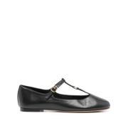 Zwarte platte Mary-Jane ballerina schoenen Chloé , Black , Dames