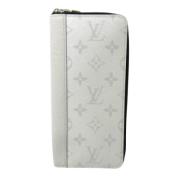 Pre-owned Leather wallets Louis Vuitton Vintage , Gray , Dames