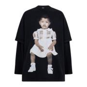 Limited Edition Donda 2-laags T-shirt Yeezy , Black , Heren