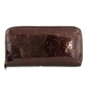 Pre-owned Leather wallets Louis Vuitton Vintage , Brown , Dames