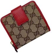 Pre-owned Leather wallets Gucci Vintage , Brown , Dames