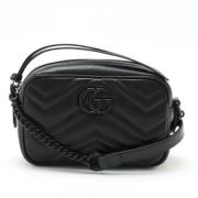 Pre-owned Leather shoulder-bags Gucci Vintage , Black , Dames