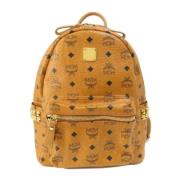 Pre-owned Plastic backpacks MCM Pre-owned , Brown , Dames