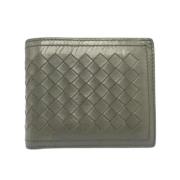 Pre-owned Leather wallets Bottega Veneta Vintage , Green , Dames