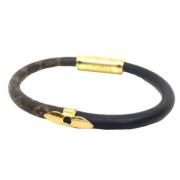 Pre-owned Leather bracelets Louis Vuitton Vintage , Brown , Dames