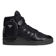 Zwarte High Top Limited Edition Sneakers Adidas , Black , Heren