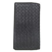 Pre-owned Leather wallets Bottega Veneta Vintage , Black , Unisex