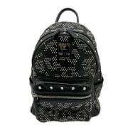 Pre-owned Fabric backpacks MCM Pre-owned , Black , Dames