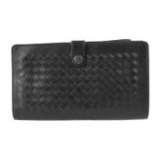 Pre-owned Leather wallets Bottega Veneta Vintage , Black , Dames