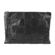 Pre-owned Canvas pouches Bottega Veneta Vintage , Black , Dames