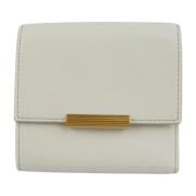 Pre-owned Leather wallets Bottega Veneta Vintage , White , Dames