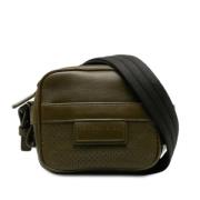 Pre-owned Leather shoulder-bags Bottega Veneta Vintage , Green , Dames