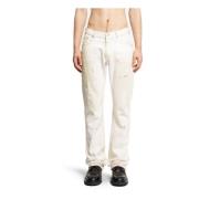 Ecru Paint Stains Low Rise Jeans Helmut Lang , White , Heren