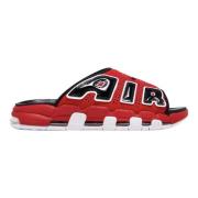 Rode Leren Slide Limited Edition Nike , Red , Heren