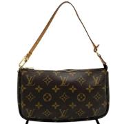 Pre-owned Canvas clutches Louis Vuitton Vintage , Brown , Dames