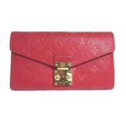 Pre-owned Leather wallets Louis Vuitton Vintage , Red , Dames