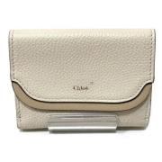 Pre-owned Leather wallets Chloé Pre-owned , White , Dames