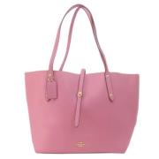 Pre-owned Leather shoulder-bags Coach Pre-owned , Pink , Dames