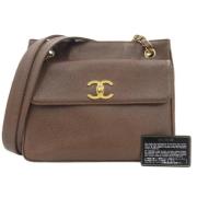 Pre-owned Fabric chanel-bags Chanel Vintage , Brown , Dames