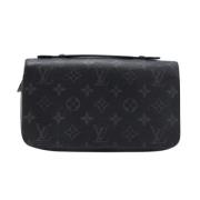 Pre-owned Leather wallets Louis Vuitton Vintage , Black , Dames