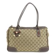 Pre-owned Canvas totes Gucci Vintage , Brown , Dames