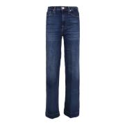 Blauwe Flared Jeans Modern Dojo 7 For All Mankind , Blue , Dames