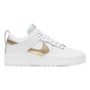 Beperkte oplage Wit Metallic Goud Sneakers Nike , White , Dames