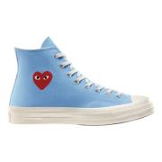 Beperkte Oplage Helderblauwe Hoge Tops Converse , Blue , Heren