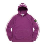 Paarse Gestreepte Hoodie Beperkte Oplage Stone Island , Purple , Heren