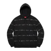 Beperkte Oplage Script Streep Hoodie Zwart Supreme , Black , Heren