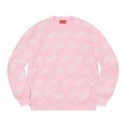 Omkeerbare Lichtroze Crewneck Sweater Supreme , Pink , Heren