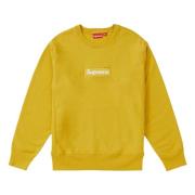 Limited Edition Mosterd Box Logo Supreme , Yellow , Heren