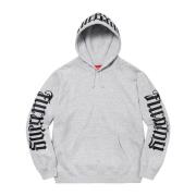 Limited Edition Ambigram Hoodie Heather Grey Supreme , Gray , Heren