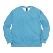 Beperkte oplage Pigment Gedrukte Crewneck Turquoise Supreme , Blue , H...