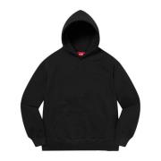 Limited Edition Satin Appliqué Hoodie Zwart Supreme , Black , Heren