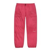 Donker Magenta Katoenen Cinch Pant Supreme , Pink , Heren