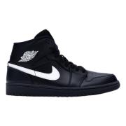 Beperkte Editie Air Jordan 1 Mid Nike , Black , Heren