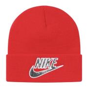 Rode Snakeskin Beanie Limited Edition Nike , Red , Unisex