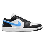 Air Jordan 1 Low Zwart Universiteit Blauw Nike , Black , Dames