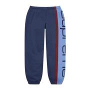 Beperkte Oplage Groot Logo Sweatpant Navy Supreme , Blue , Heren