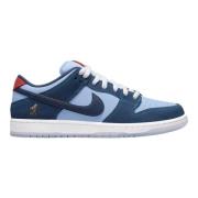 Waarom zo verdrietig? Blauwe leren sneaker Nike , Blue , Heren