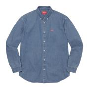 Beperkte Oplage Twill Shirt Denim Supreme , Blue , Heren