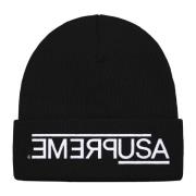 Beperkte Oplage Zwarte Beanie Supreme , Black , Unisex