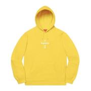 Limited Edition Cross Box Logo Hoodie Citroen Supreme , Yellow , Heren