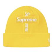 Limited Edition Cross Box Logo Beanie Supreme , Yellow , Unisex