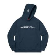 Exclusieve World Is Yours Hoodie Navy Supreme , Blue , Heren