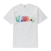 Limited Edition Waterverf Tee Wit Supreme , White , Dames