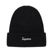 Zwarte Loose Gauge Beanie Limited Edition Supreme , Black , Heren