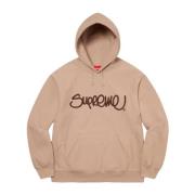 Hoodie Donker Taupe Supreme , Brown , Heren