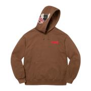 Beperkte Oplage Hoge Patches Hoodie Bruin Supreme , Brown , Heren